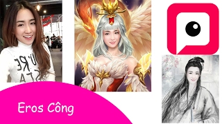 [Pitu TIPS] Hướng dẫn chi tiết ghép ảnh cổ trang (Crazy ex-face) screenshot 3