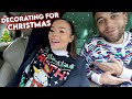 DECORATING OUR NEW HOUSE FOR CHRISTMAS!!! Vlogmas Day 1