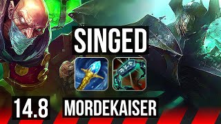 SINGED vs MORDEKAISER (TOP) | Penta, Legendary | EUW Diamond | 14.8
