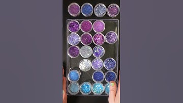 Making glitter UV resin stud earrings! So tiny and cute ✨