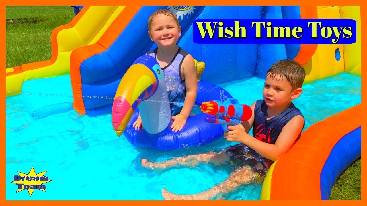 Wishtime Kids Super Soaker And Toucan Bird Float With The Dream Team Stearmans Toy Review Summer Fun