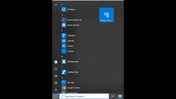 How to pin printers and scanners icon to start menu on Windows 10