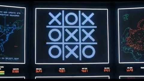 Крестики-нолики в фильме "Военные игры" (1983)