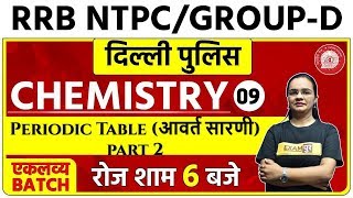 Railway NTPC / RRC Group D / Delhi Police 2020 | CHEMISTRY | Shagun Ma'am | 09 |  Periodic Table