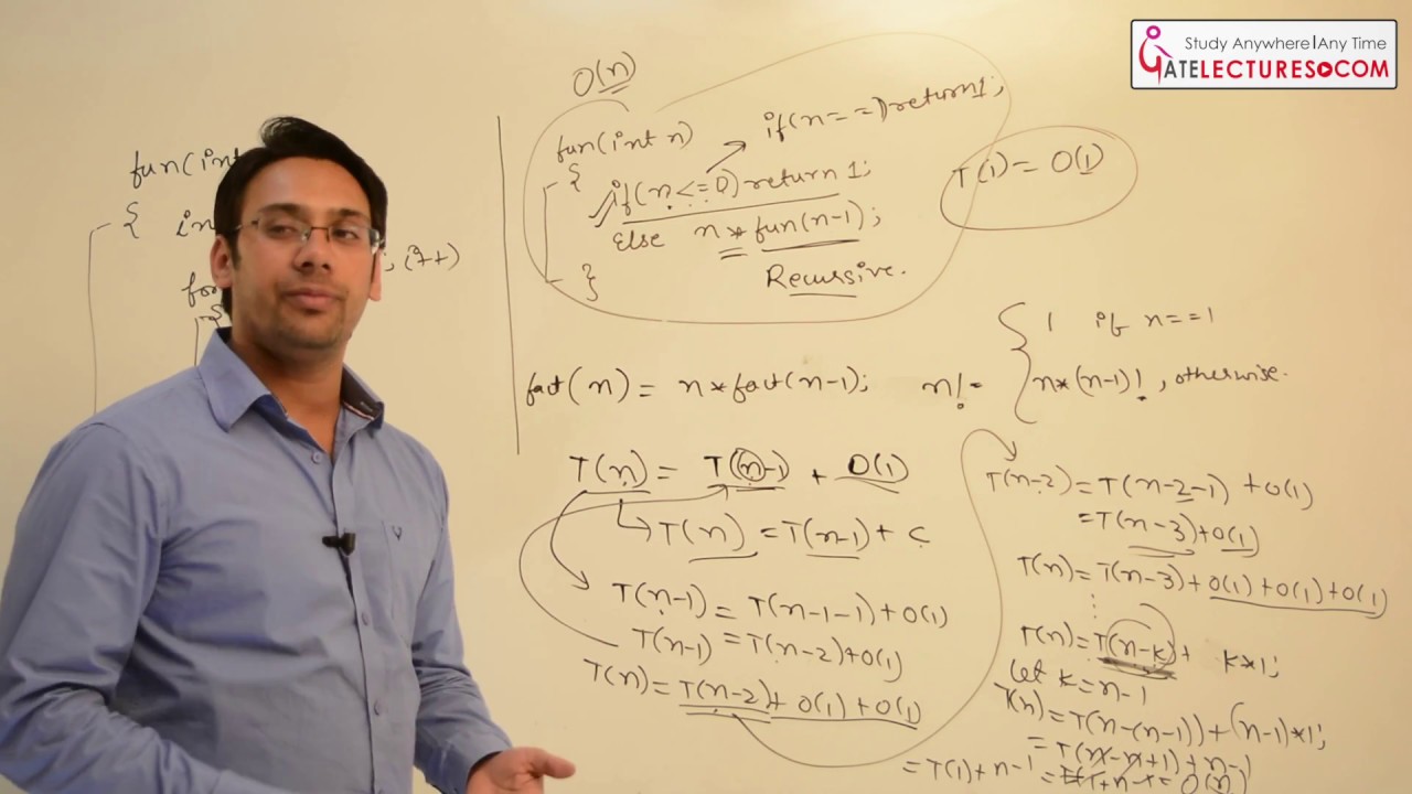 Algorithms Design and Analysis 07 How to find Time Complexity of a ...