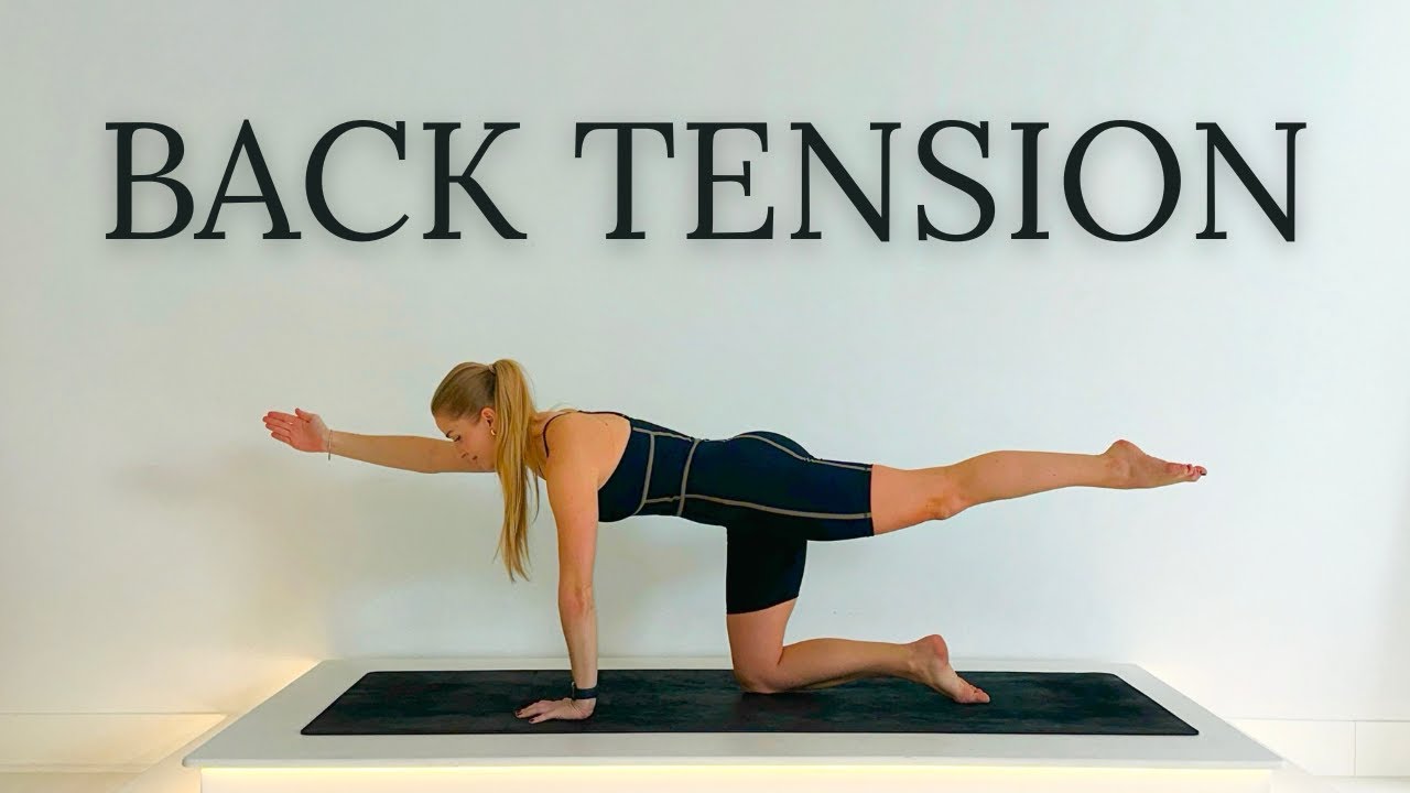 12-MIN STRETCH FOR BACK TENSION RELIEF || yoga + physical therapy