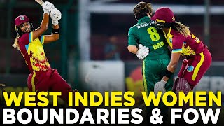 West Indies W All Boundaries & FOW | Pakistan W vs West Indies W | 3rd T20I 2024 | PCB | M2F2A