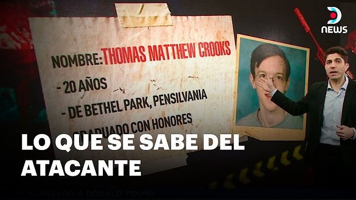 ¿Quién es el atacante que le disparó a Trump? - DNews