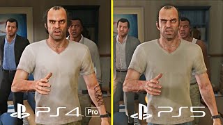 GTA 5 Enhanced Edition PS5 Vs PS4 PRO Graphics Comparison (4k 60FPS)