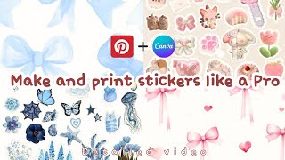 ✨ How to Make Stickers 🌷🐇 | Pinterest + Canva Step-by-Step Detailed Tutorial 🎨🖨️ screenshot 4