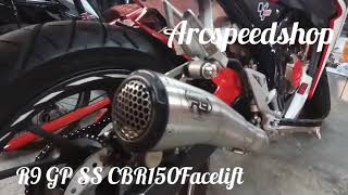 Knalpot R9 Gp Ss Cbr 150 K46 Facelift Fullsystem Original 100%