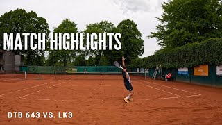 Tennis LK Match Highlights ( DTB 643 vs LK 3) || NTRP 6.0 (Part 1)