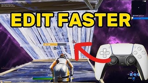 How To EDIT FASTER In Fortnite On CONTROLLER + Remove INPUT DELAY ( Fortnite Tips & Tricks )