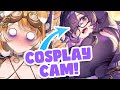【COSPLAY CAM】Label opens NIKKE TRADING CARDS with you! 💀💜【#BonnieBarkswell】 #nikkelive   #NIKKE