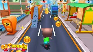 Cat Runner game| Run , jump and collect gold couns 💰 racing game | cat runner best games part 3 screenshot 4