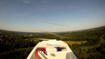 Dollar Tree Foam Scratch Built RC Model Airplane - GoPro HD FPV - Grass Take Off & Landings 3/8