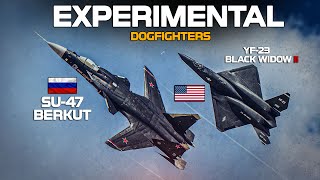 Experimental Advanced Dogfighters | Su47 Berkut Vs YF23 | Digital Combat Simulator | DCS |