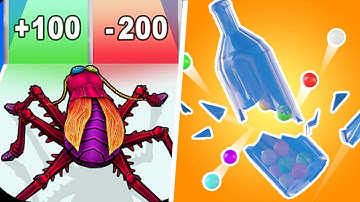 Play High Score in Bottle Break, Insect Evolution Run  - Blob Mobile Games Walkthrough