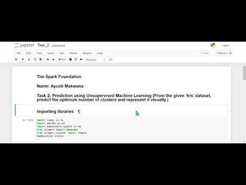 Prediction using unsupervised ML | Task-2 | GRIP | TSF
