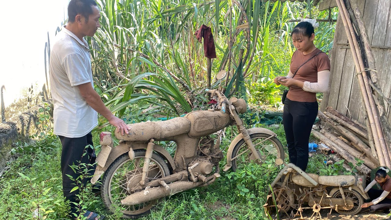 Restoring HONDA 67 motorbike, the first generation of external clutch motorbike in Vietnam