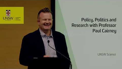 Lecture: Policy, Politics and Research with Professor Paul Cairney