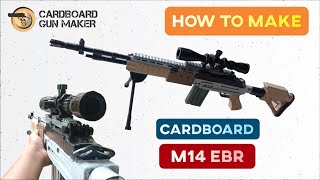 How To Make Cardboard Semiauto M14 EBR