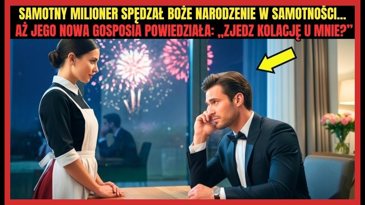 Samotny milioner spędzał Boże Narodzenie samotnie… aż jego nowa gosposia powiedziała„Zjedz kolację