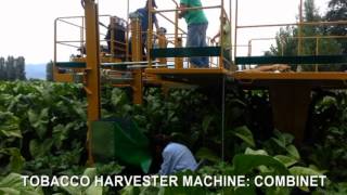 Tobacco harvesting machine COMBINET, tobacco harvester