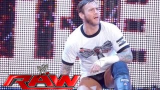 Cm Punk Returns And Joins Team Cena Raw, November. 17, 2014