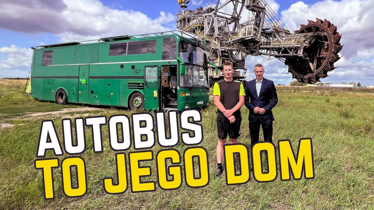 Kamper z AUTOBUSU! Poznajcie Kamila, który przerobił autokar na całoroczny dom na kółkach.