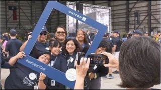 United — Employee plane pull tournament