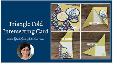 Triangle Fold Intersecting Card