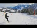 Saalbach hinterglemm  austria ski  5050a  36 km 821 m down 4k gimbal double camera