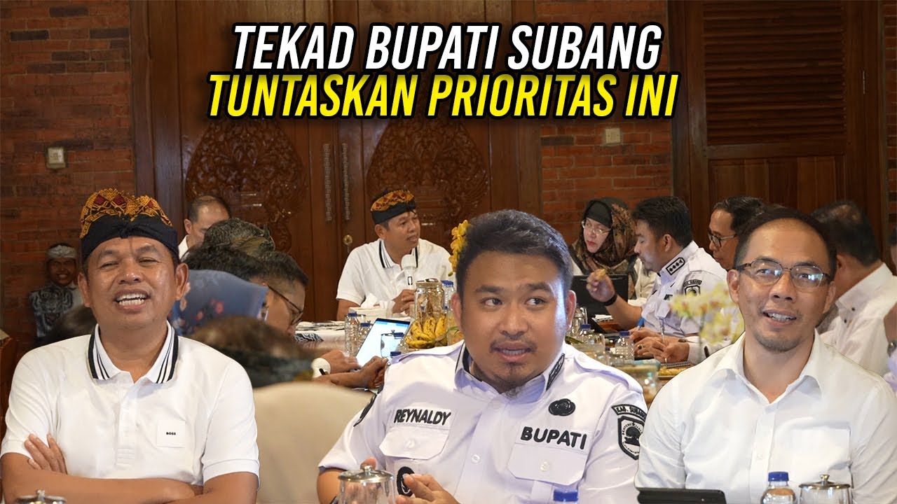 BUPATI SUBANG BERTEKAD TUNTASKAN JALAN - IRIGASI - RUMAH SAK1T  DAN SEKOLAH