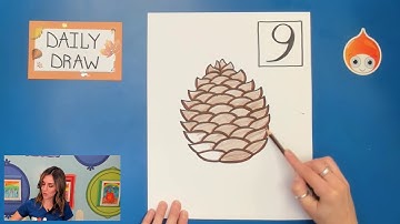 How to draw a Pinecone!