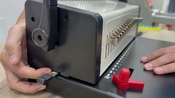 Giới thiệu và Hướng dẫn Máy đóng gáy lò xo nhựa S9028A