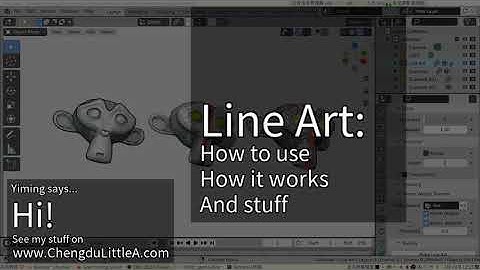Blender 2.93 Line Art Modifier How To