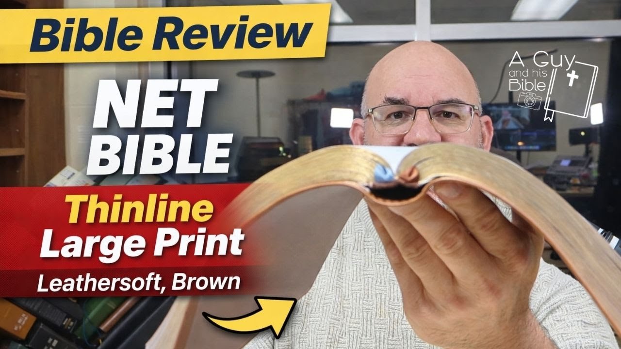 📖 Обзор Библии NET | Тонкое издание с крупным шрифтом | Мягкая кожа, коричневый
