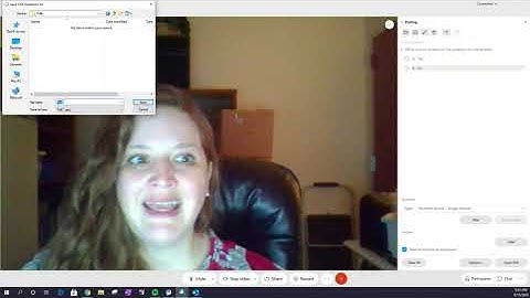 Creating Polls to use before class in WebEx