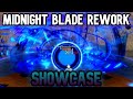 Midnight blade rework update 20 showcase  blox fruits roblox