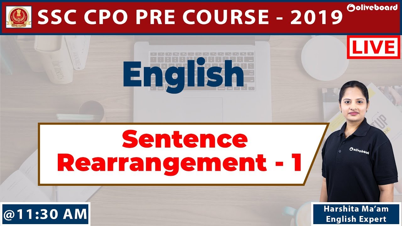 Sentence Rearrangement Csc Sentence Rearrangement - I | Tips for Sentence Rearrangement | SSC CPO ...