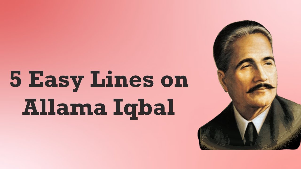 5 Lines on Allama Iqbal in English || 5 Lines Essay on Allama ...