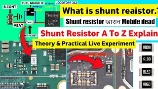 What Is Shunt Resistor? | Shunt Resistor | 99% Technician Nahi Jante Hai