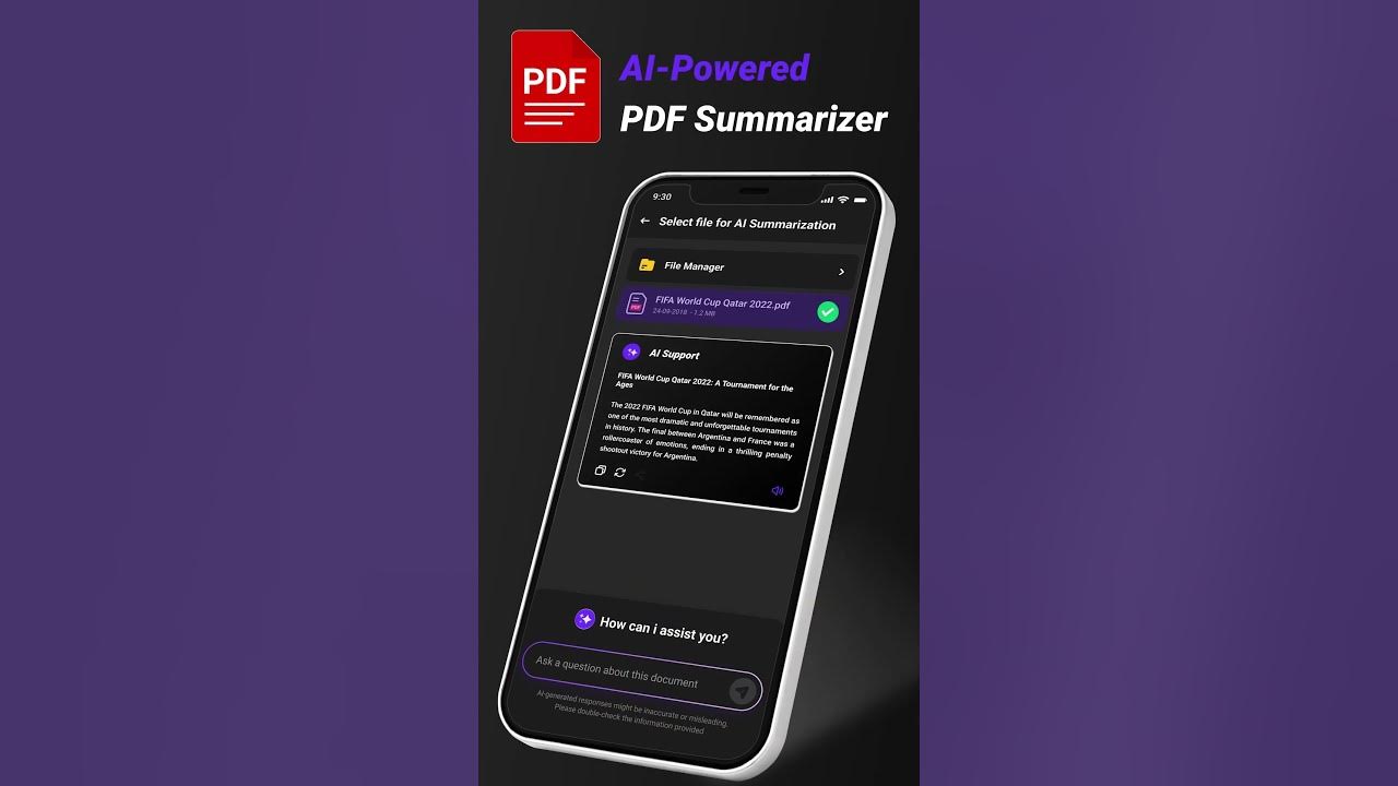 Pdf reader with ai assistant ai pdf summarizer ai pdf reader ai