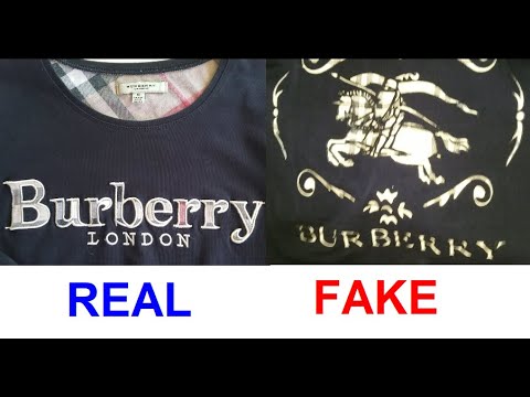 Real vs. Fake vintage Burberry sweater. How to spot counterfeit ...