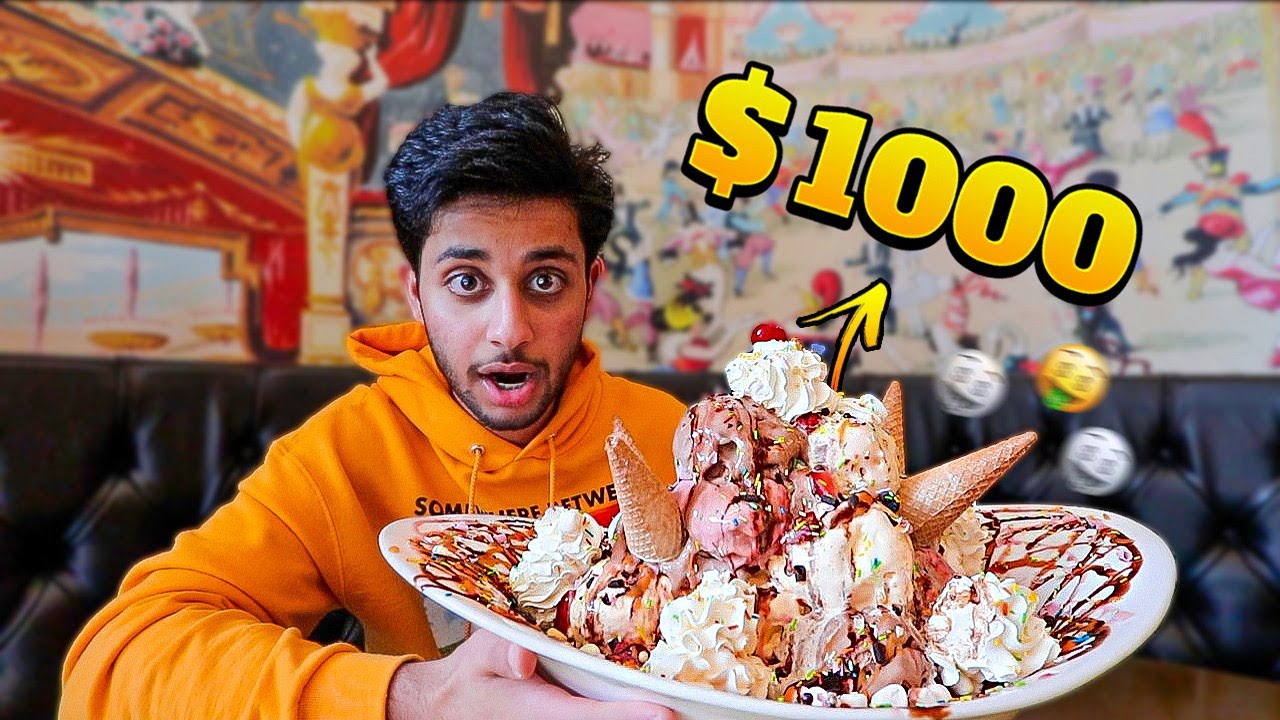 تجربة اغلى ايسكريم في العالم 1000$