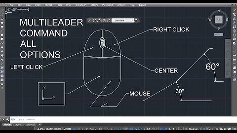 70_1 (COMMON TOOL) (MLD) MLEADER or MULTILEADER COMMAND AUTOCAD, MLEADER COMMAND SUB OPTIONS,