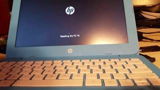 How to reset fix HP Stream in endless loop of not booting to windows