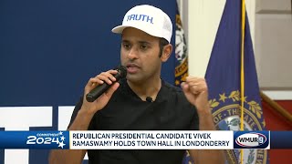 Republican presidential candidate Vivek Ramaswamy holds town hall in Londonderry