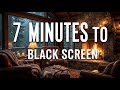 7-Minute Light • Then Black Screen Rain ASMR • Fall Asleep Fast &amp; Wake With Luck